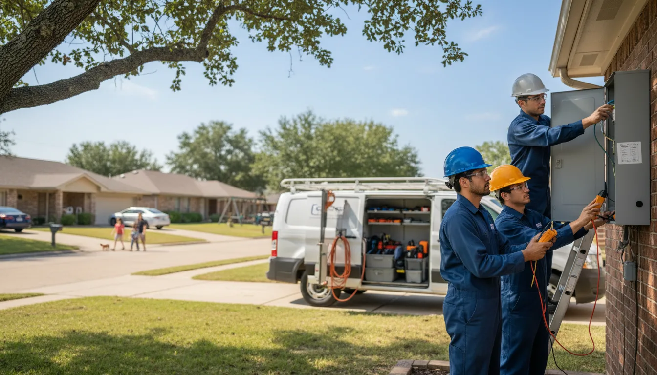 Certified electrician providing emergency electrical services in Mcdermott, OH